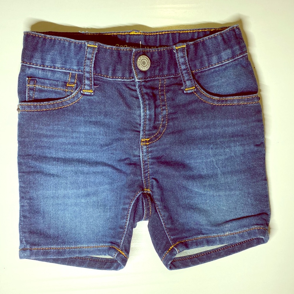 Baby Gap Toddler Boy Denim Shorts -EUC - 18-24 mos